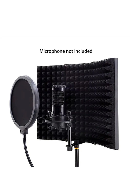Microphone Soundproof Plate Foldable Adjustable Portable Acoustic Isolation