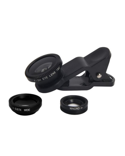 Camera Lens Kit 
Universal 3-in-1 for Smartphones